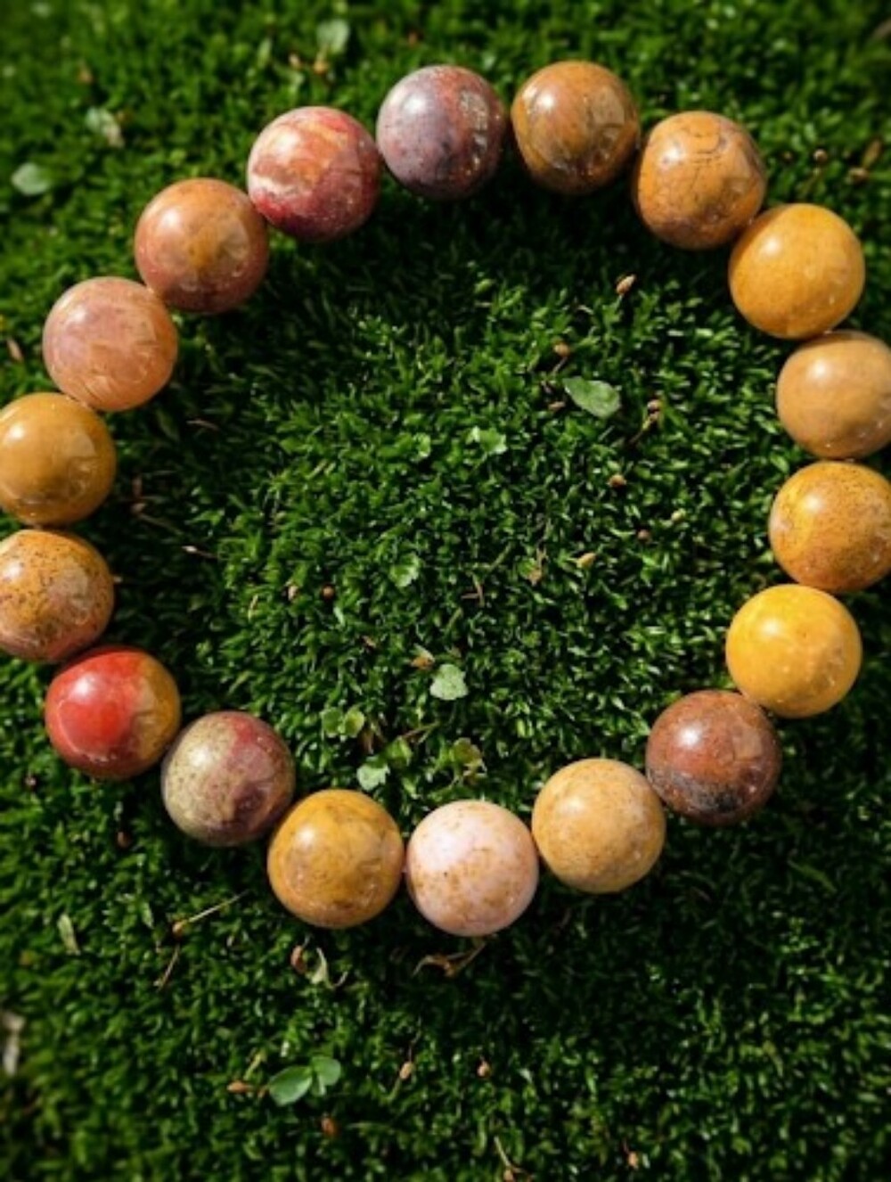 Jasper Crystal Beaded Bracelet